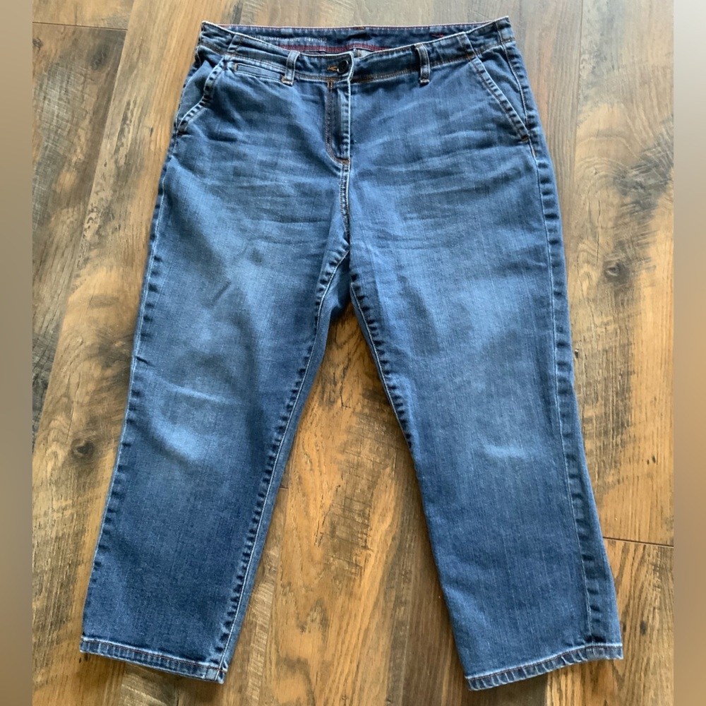 Talbots Classic Women's Crop Blue Jeans